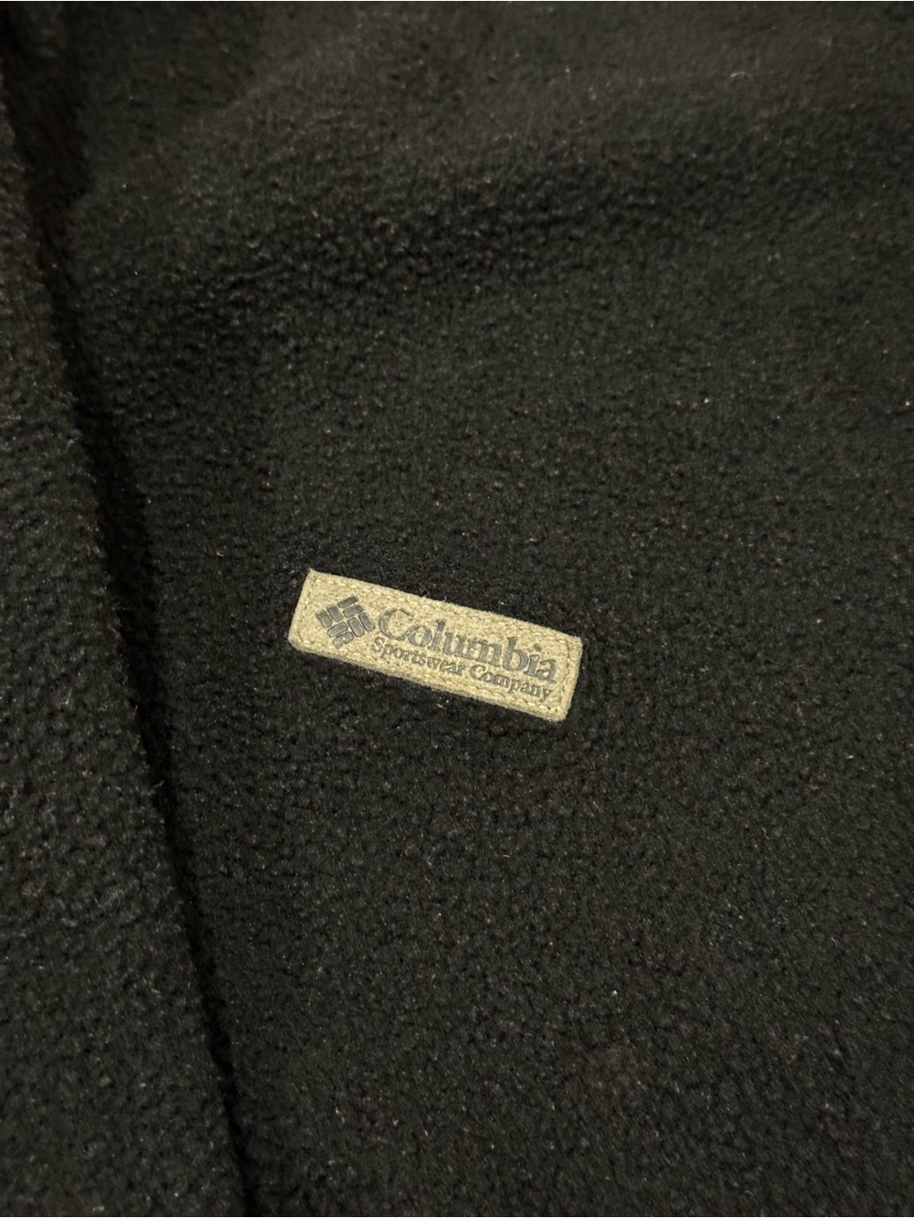 Vintage Columbia Made In USA Black Fleece Quarter Zip Pullover Size Medium - Picture 2 of 6